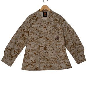 USMC Marine Corps Shirt Desert Marpat Camouflage Blouse Uniform Sz Medium Short